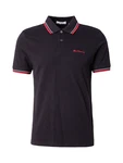 Ben Sherman Poloshirt T-Shirt rot/schwarz/weiß