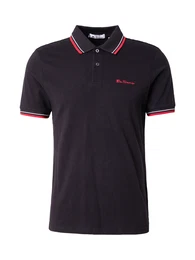 Poloshirt rot / schwarz / wei