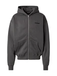 Pegador Sweatjacke Logo Oversized Zip Hoodie dunkelgrau/schwarz