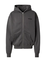 Sweatjacke dunkelgrau / schwarz