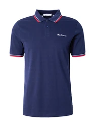 Ben Sherman Poloshirt T-Shirt marine/rot/wei