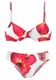 LASCANA Bikiny  světle červená / bílá