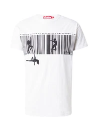T-Shirt 'Poledance' schwarz / offwhite