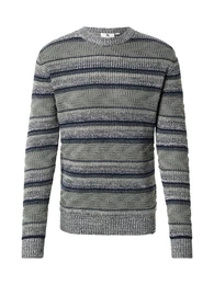 Pullover grau / pastellgrn / altrosa