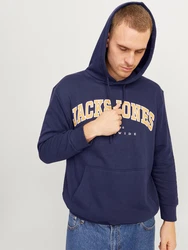 Jack & Jones PlusSize Sweatshirt JJECaleb navy/hellorange/wei