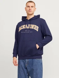 Jack & Jones PlusSize Sweatshirt JJECaleb navy/hellorange/wei