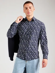 JACK & JONES Hemd 'JPRBLAACTIVE' nachtblau/schwarz/weiß