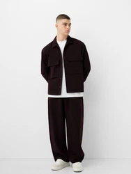 Bershka Hemd burgunder