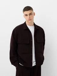 Bershka Hemd burgunder