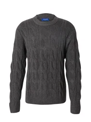 JACK & JONES Pullover JORHENRY dunkelgrau