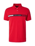 Tommy Hilfiger Poloshirt HILFIGER CHEST INSERT REG POLO rot/schwarz/weiß