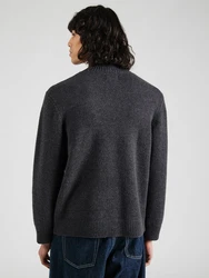 JACK & JONES Pullover JORSOFT KNIT HIGH NECK dunkelgrau