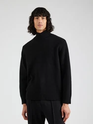 JACK & JONES Pullover JORSOFT KNIT HIGH NECK schwarz