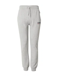 Hose 'KASBA' graumeliert / rot / schwarz