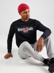 NAPAPIJRI Sweatshirt 'B-AYLMER C WINT' rot/schwarz/weiß