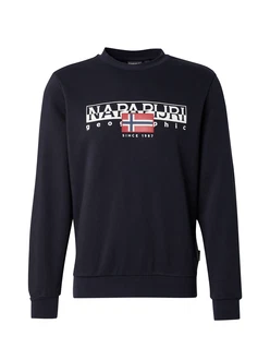 NAPAPIJRI Sweatshirt 'B-AYLMER C WINT' rot/schwarz/weiß