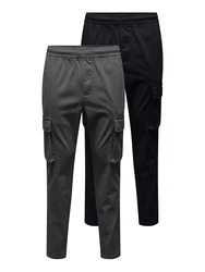Only & Sons Hose ONSCAM grau/schwarz