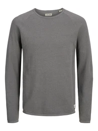 Pullover 'JJEHill' dunkelgrau