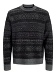 Jack & Jones Strickpullover JORRidgewood anthrazit/dunkelgrau