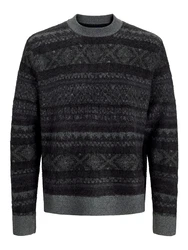 Jack & Jones Strickpullover JORRidgewood anthrazit/dunkelgrau
