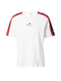 T-Shirt dunkelblau / orangerot / wei