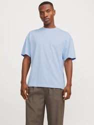 JACK & JONES T-Shirt JJEBradley hellblau