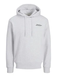 Sweatshirt 'JJBeau' graumeliert / schwarz