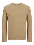 JACK & JONES Pullover 'JJEHill' taupe JACK & JONES Pullover 'JJEHill' taupe