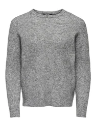Only & Sons Pullover ONSTEGAN graumeliert