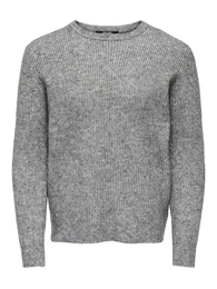 Pullover 'ONSTEGAN' graumeliert