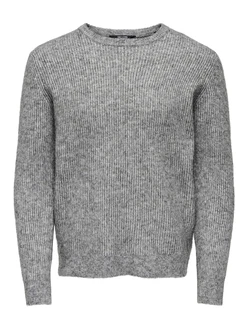Only & Sons Pullover ONSTEGAN graumeliert