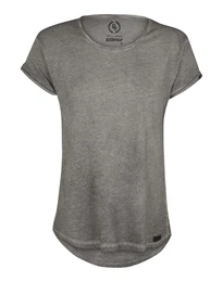 BOOM BAP T-Shirt in Cold-Dyed-Optik grau