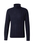 JACK & JONES Rollkragenpullover Einfarbig nachtblau