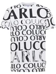 Carlo Colucci T-Shirt Dindo dunkelgrau/schwarz/weiß