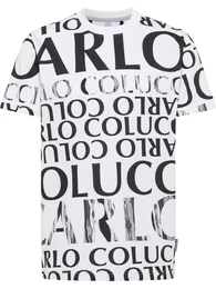 T-Shirt 'Dindo' dunkelgrau / schwarz / wei
