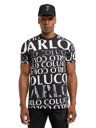 Carlo Colucci T-Shirt Dindo schwarz/weiß