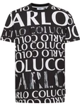 Carlo Colucci T-Shirt Dindo schwarz/weiß