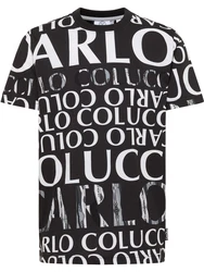 Carlo Colucci T-Shirt Dindo schwarz/weiß