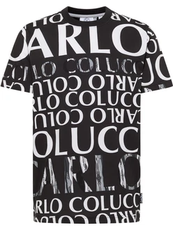 Carlo Colucci T-Shirt Dindo schwarz/weiß