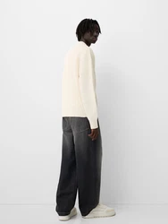 Bershka Pullover wollweiß