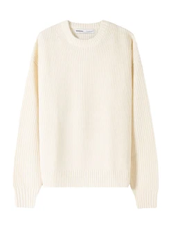 Bershka Pullover wollweiß