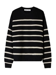 Bershka Pullover beige/schwarz