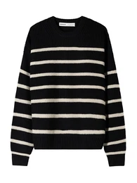 Pullover beige / schwarz