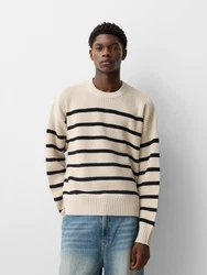 Bershka Pullover sand/schwarz