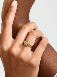 Pilgrim Ring 'Callum' gold / transparent