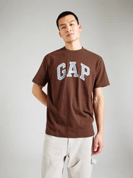GAP T-Shirt hellblau/braun/weiß