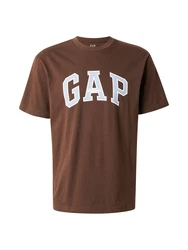 GAP T-Shirt hellblau/braun/weiß