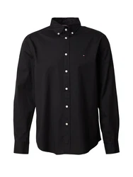 TOMMY HILFIGER Hemd 'FLEX' CORE POPLIN SOLID RF SHIRT schwarz