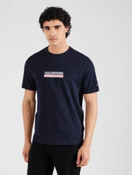 TOMMY HILFIGER T-Shirt marine/rot/weiß