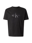 Calvin Klein Jeans T-Shirt silbergrau/schwarz